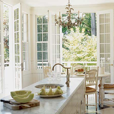 Kitchen with natural light